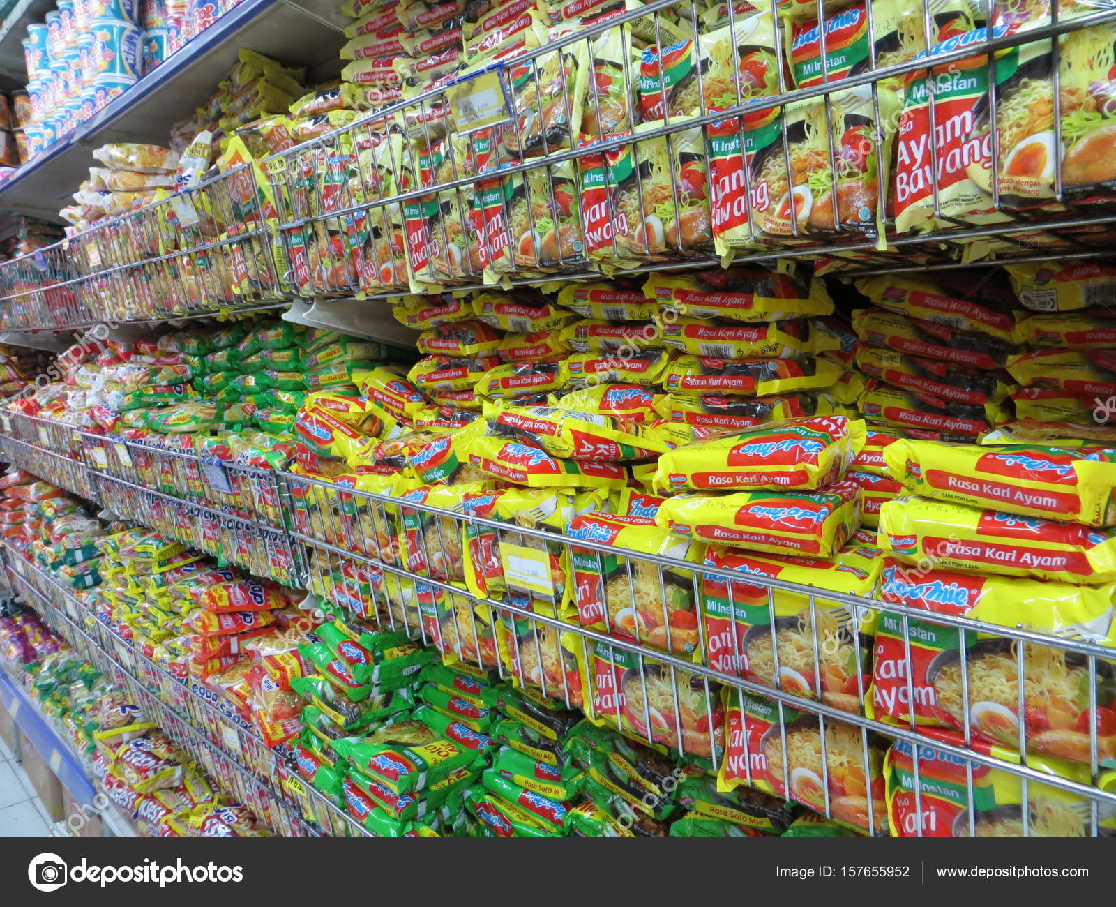Indonesian instant noodles. Stock Editorial Photo ©