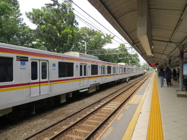 Jakarta pendeltåg linje — Stockfoto