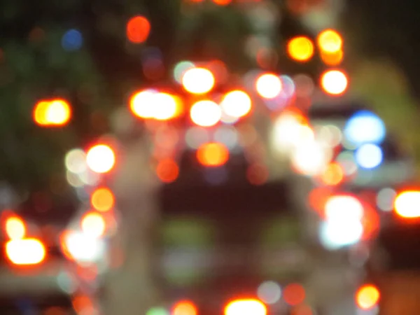 Jakarta street lights bokeh — Stockfoto