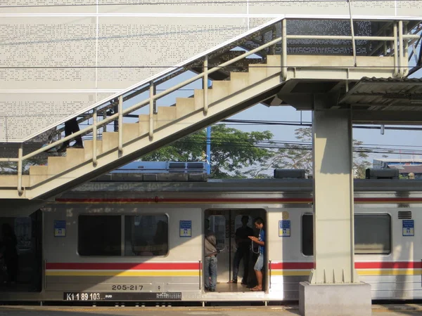 Estação Tanah Abang, Jacarta — Fotografia de Stock