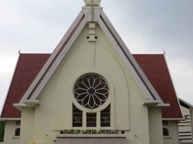 JAKARTA, INDONESIA - November 12, 2017: Gereja Santa Theresia (Sancta Theresia Church)