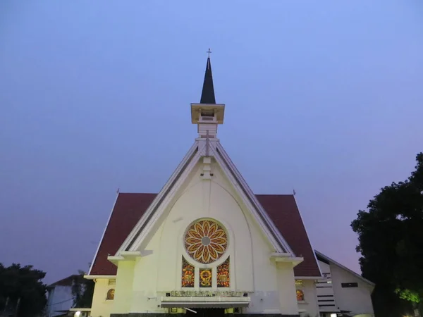 Jakarta Indonesia Desember 2017 Gereja Katolik Santa Therese Menteng — Stok Foto