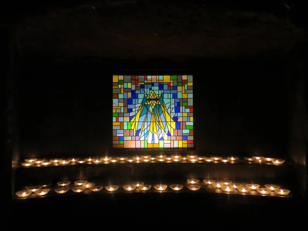 Jakarta Endonezya Aralık 2017 Saint Mary Nin Grotto Saint Therese — Stok fotoğraf
