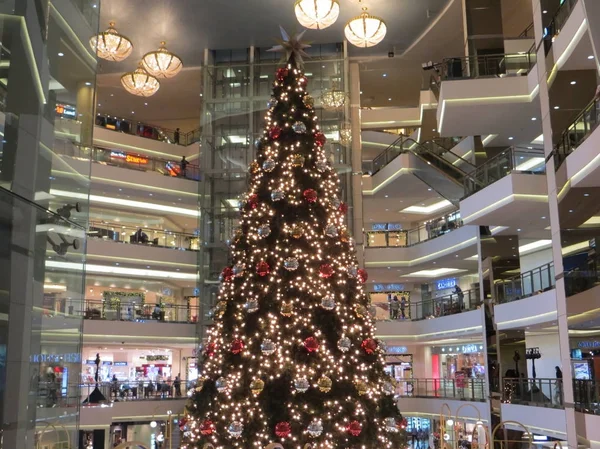 JAKARTA, INDONESIA - November 29, 2017: Christmas theme decoration at Mall Taman Anggrek.