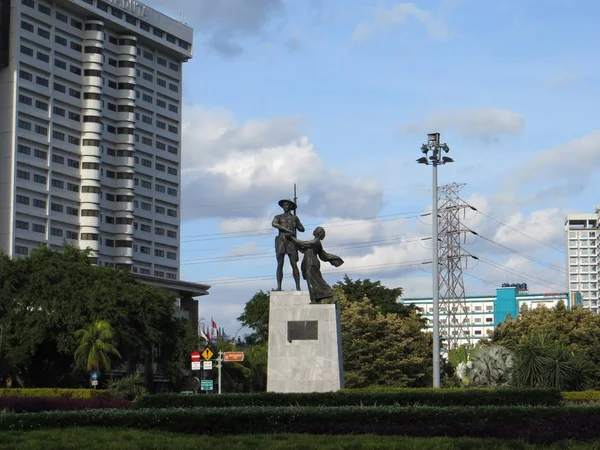 Jakarta Indonésie Décembre 2017 Monument Des Héros Monument Des Fermiers — Photo