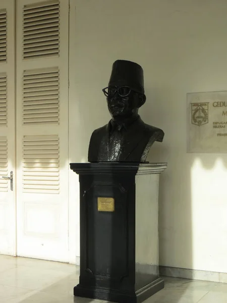 Джакарта Индонезия Декабря 2017 Года Статуя Хатта Музее Joang — стоковое фото