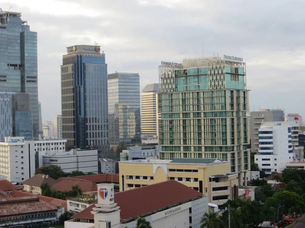 Jakarta Endonezya Aralık 2017 Cityscape Menteng — Stok fotoğraf
