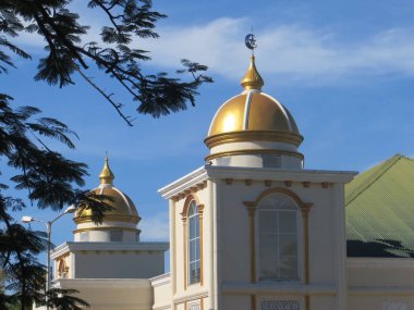 Serpong, Endonezya - 31 Aralık 2017: Mescid-i Muhajirin Lautze (El-Muhajirin Lautze Camii).