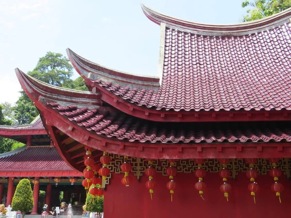 Semarang Indonezja Lutego 2018 Sam Poo Kong Temple Świątyni Batu — Zdjęcie stockowe