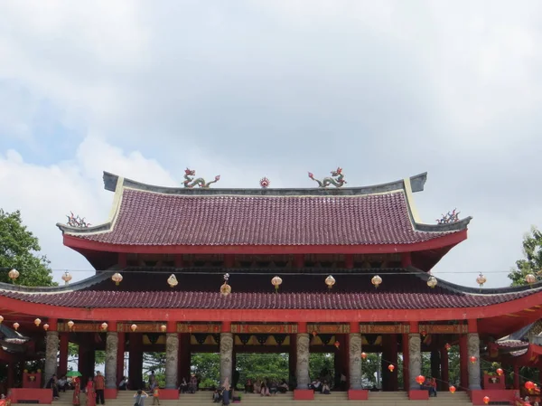 Semarang Indonezja Lutego 2018 Sam Poo Kong Temple Świątyni Batu — Zdjęcie stockowe