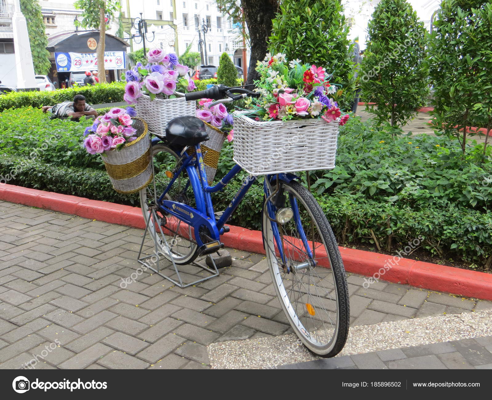 Semarang Indonesia February 2018 Decorative Bicycle Photo