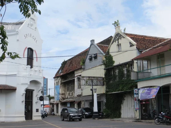 Semarang Indonesia Febrero 2018 Edificios Antiguos Kota Lama Casco Antiguo — Foto de Stock