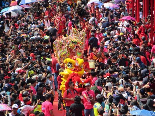 Джакарта Индонезия Марта 2018 Года Карнавал Cap Meh Глодоке Китайском — стоковое фото