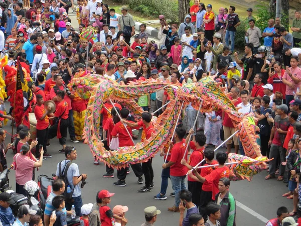 Jakarta Indonesia Marzo 2018 Carnaval Cap Meh Glodok Barrio Chino — Foto de Stock