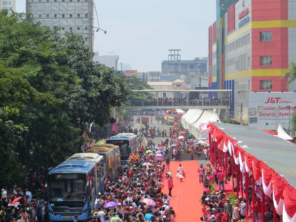 Jakarta Indonésie Mars 2018 Carnaval Cap Meh Glodok Quartier Chinois — Photo