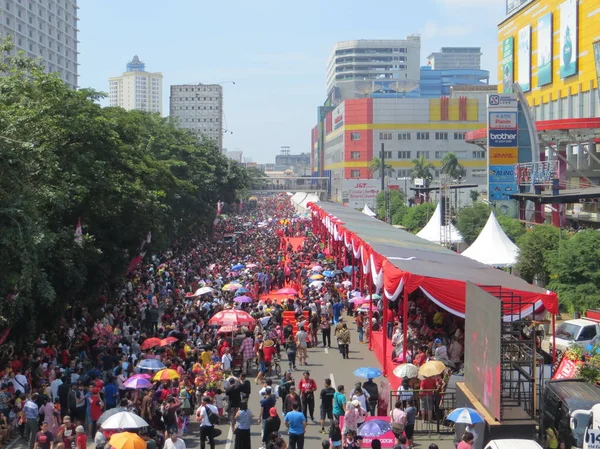 Jakarta Indonesia March 2018 Cap Meh Carnival Glodok Jakarta Chinatown — Stockfoto