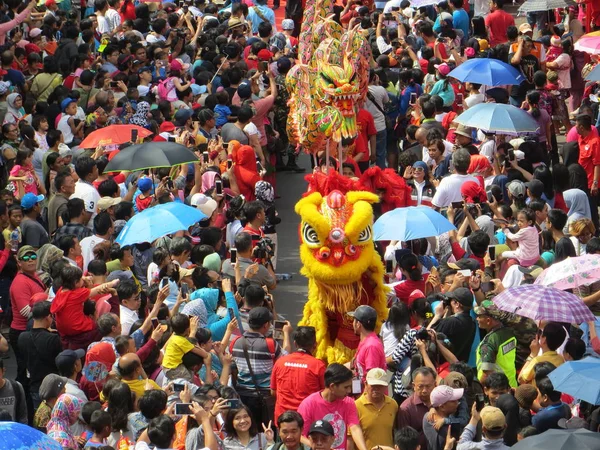 Jakarta Indonésie Mars 2018 Carnaval Cap Meh Glodok Quartier Chinois — Photo