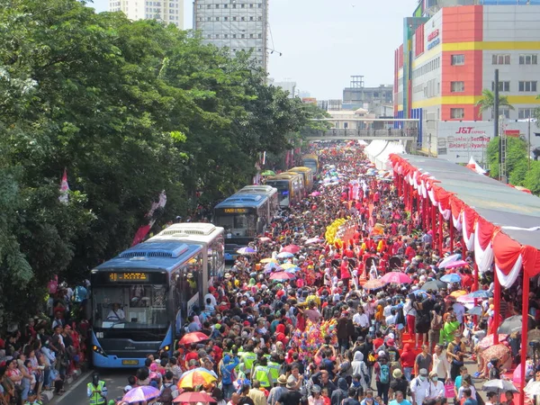 Jakarta Indonesia March 2018 Cap Meh Carnival Glodok Jakarta Chinatown — Stock fotografie