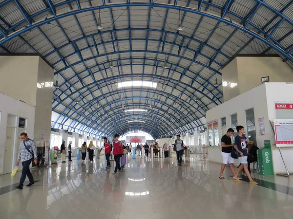 Jakarta Indonesia June 2017 Hall Palmerah Station — Stock Photo, Image