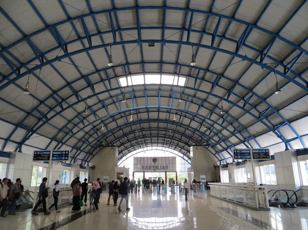 Jakarta Indonesia Junio 2017 Sala Estación Palmerah —  Fotos de Stock