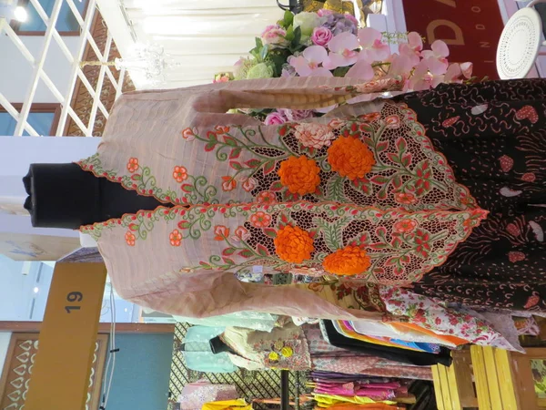 Jakarta Indonesia June 2017 Exhibition Booth Displaying Indonesia Traditional Kebaya — Stock Photo, Image