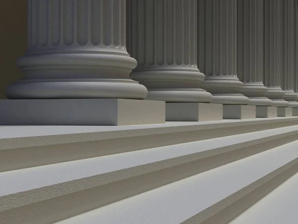 Ionic columns and steps — Stock Photo, Image