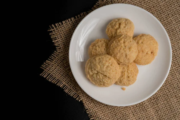 Hnědá máslo cookie — Stock fotografie