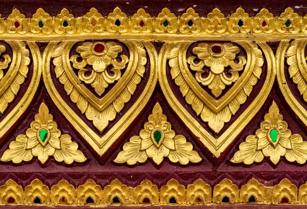 Tajski sztukaterie złoty Obrazy Stockowe bez tantiem