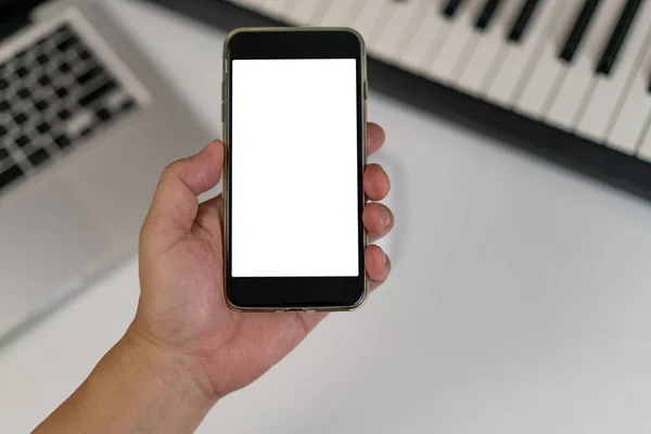 Blank smart phone screen — Stock Photo, Image