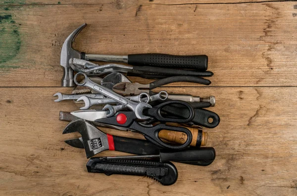 Ansicht der Werkzeuge von oben — Stockfoto