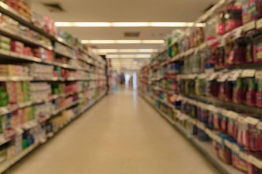 süpermarket bulanık görüntü