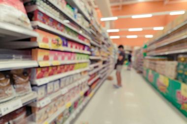 süpermarket bulanık görüntü