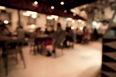 Restoranın arka plan bulanık