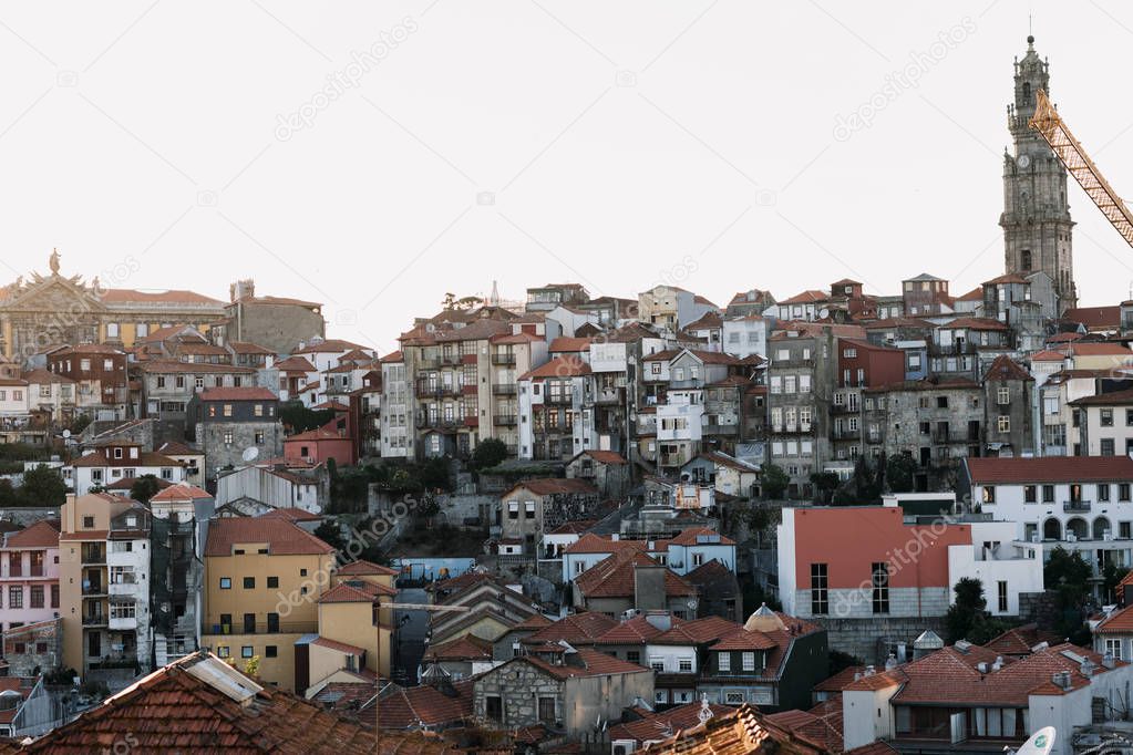 Aerial view of red-roofed Lisbon cityscape