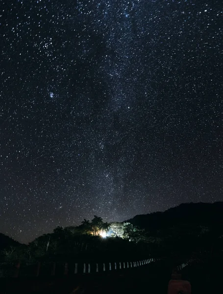 Illumination Night Sky Stars Cuba — Stock Photo, Image