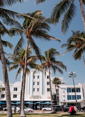 Miami Beach, Amerika Birleşik Devletleri - 20 Mart 2018: Ocean Drive otelleri