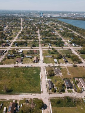 Dokuzuncu Ward yer, New Orleans, ABD havadan görünümü