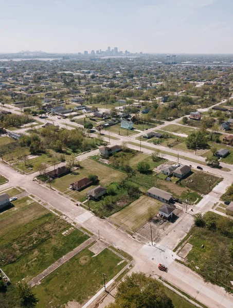 Flygfoto Över Ninth Ward District New Orleans Usa — Stockfoto