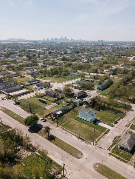 Vista Aérea Del Distrito Ninth Ward Nueva Orleans — Foto de Stock