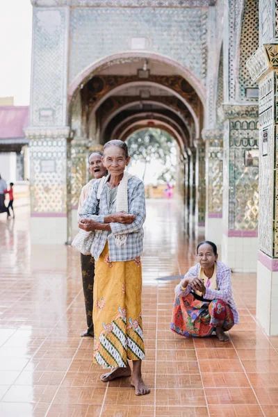 Senior People Mandalay Burma — Stock Photo, Image