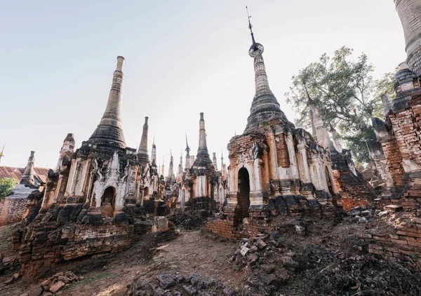 Inn Thein Pagoda Antyczny Architektura Buddyzm — Zdjęcie stockowe