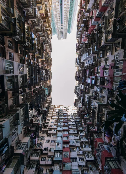 Vue Grand Angle Sur Sick Fat Buildings Quarry Bay Hong — Photo