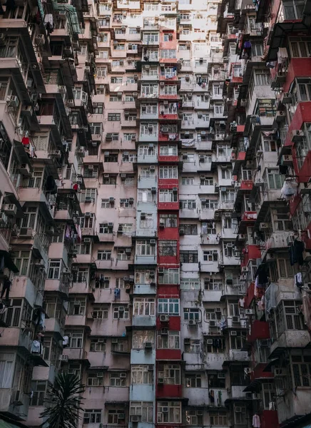 Imagem Quadro Completo Edifício Gordo Doente Baía Pedreira Hong Kong — Fotografia de Stock