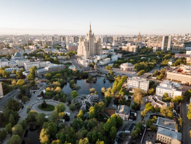 Moskova hayvanat bahçesinin havadan görünüşü