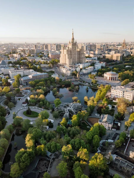 Vista aérea do zoológico de Moscou Fotos De Bancos De Imagens