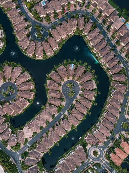 Aventura Lakes district in Miami Beach, USA — Stock Photo, Image