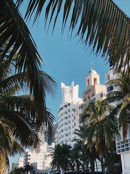 Miami South Beach, Florida 'da okyanus binaları — Stok fotoğraf