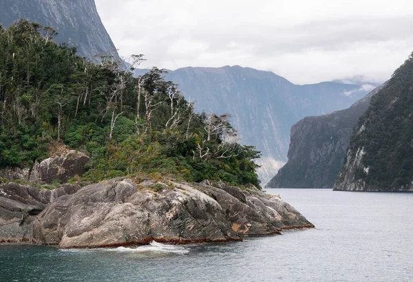 Milford Sound w Nowej Zelandii — Zdjęcie stockowe