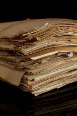 Kağıtları arşiv odası