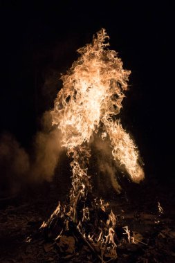 Photography of fire (bonfire), a bright flame